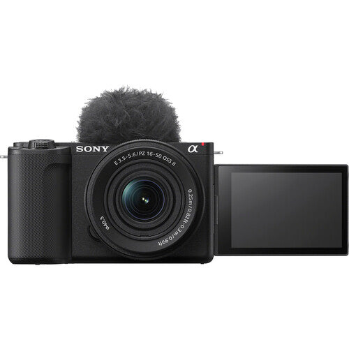 Sony ZV-E10 Mirrorless Camera Kit with 16-50mm and 55-210mm lenses, ideal for vlogging and hybrid content creation.