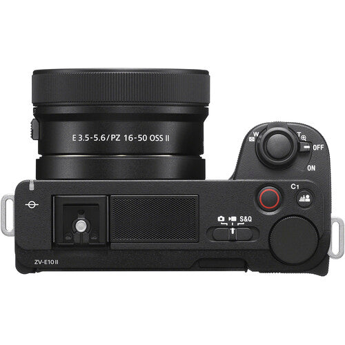 Sony ZV-E10 Mirrorless Camera Kit with 16-50mm and 55-210mm lenses, ideal for vlogging and hybrid content creation.