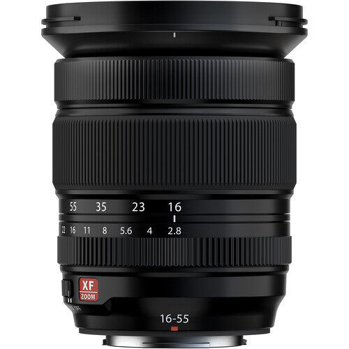 FUJIFILM XF 16-55mm f/2.8 R LM WR II professional standard zoom lens with fast autofocus and weather sealing for X-Series cameras.