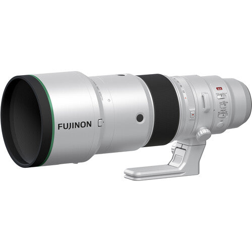 FUJIFILM XF 500mm f/5.6 R LM OIS WR super-telephoto lens for X-Series cameras featuring stabilization and weather sealing.