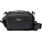 Lowepro ProTactic Lite SLX 110 AW III is a rugged 4L sling bag for mirrorless cameras with 24-70mm lens, offering easy carry and quick gear access.