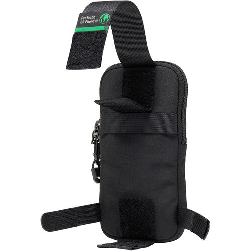 Lowepro ProTactic CS Phone Pouch III tactical smartphone holder with FormShell protection and SlipLock attachment system.