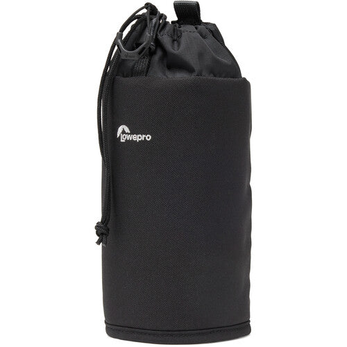 Lowepro ProTactic Bottle Pouch III with SlipLock attachment and drawstring closure for water bottles or small accessories.