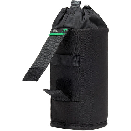Lowepro ProTactic Bottle Pouch III with SlipLock attachment and drawstring closure for water bottles or small accessories.