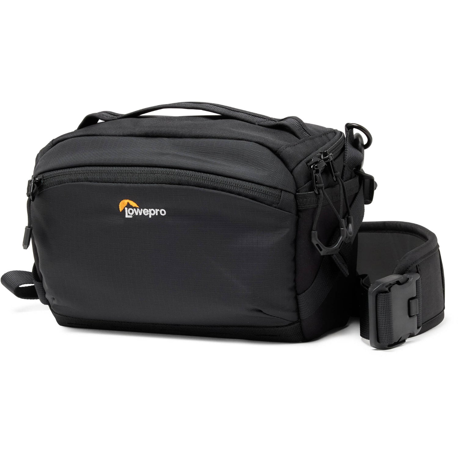 Lowepro ProTactic Lite SLX 110 AW III is a rugged 4L sling bag for mirrorless cameras with 24-70mm lens, offering easy carry and quick gear access.