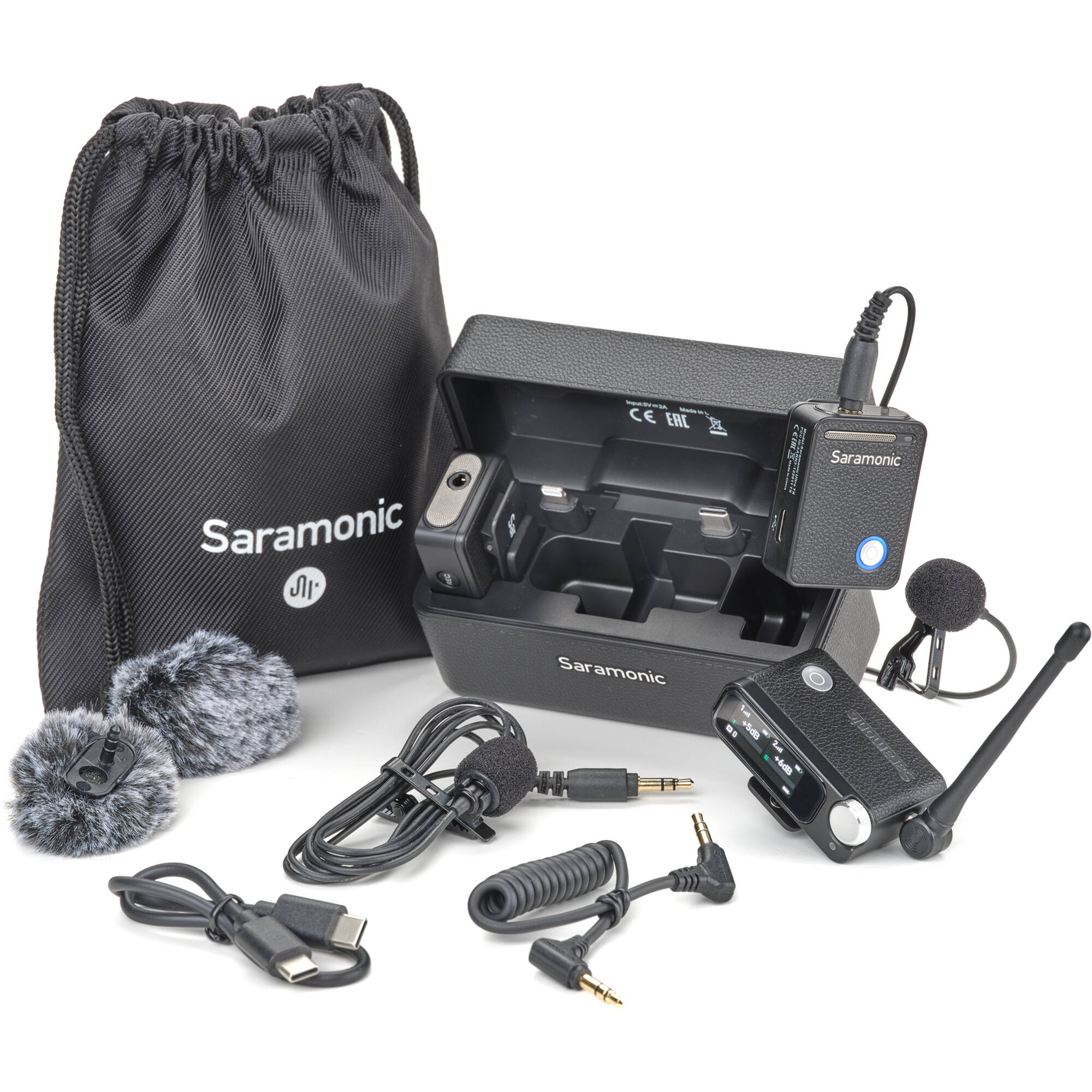 Get a 300m transmission range with the Saramonic Ultra Wireless Microphone System. Features include a timecode and noise cancellation.