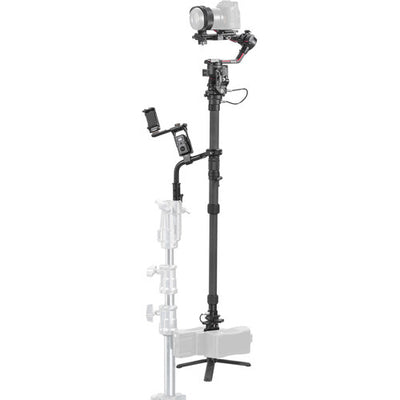 Tilta Float Handheld Gimbal Support System for DJI RS 2 with V-Mount battery for balanced and extended shooting.
