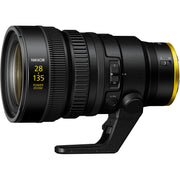 Camera lens with Nikkor branding on a white background