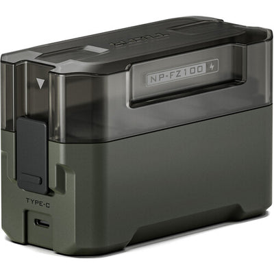 Tilta Portable Charging Station for Sony NP-FZ100 batteries showing multiple slots and LED indicators.