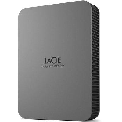This compact, portable, external hard drive provides a safe space to transfer, store and backup your content while on the go.