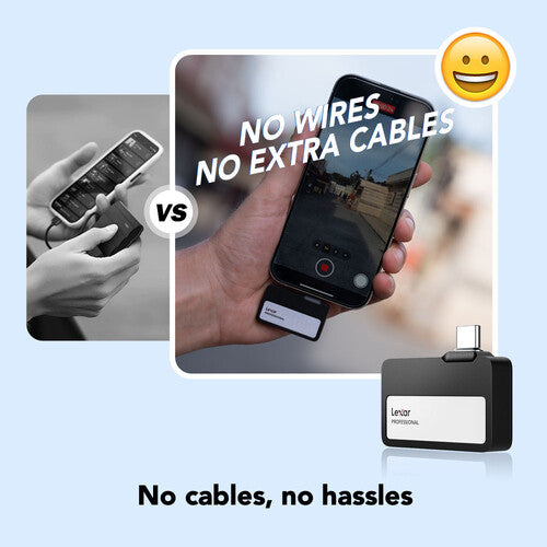 Lexar Professional Portable SSD Go 1TB — high-speed, compact, and durable portable storage drive.