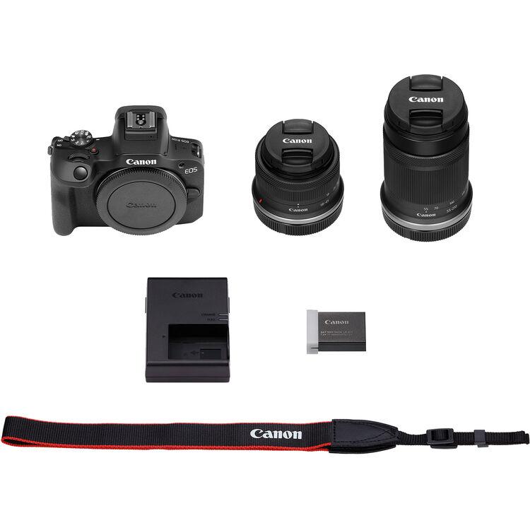 Used Canon EOS R100 + RF-S 18-45mm + 55-210mm Kit – Outdoorphoto