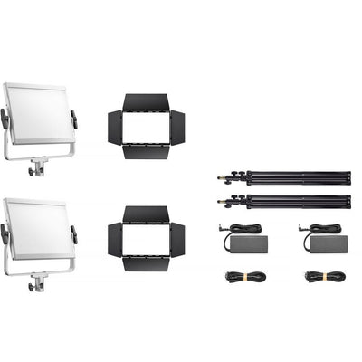 Used Godox Litemons LP400R RGB LED 2 Light Panel Kit