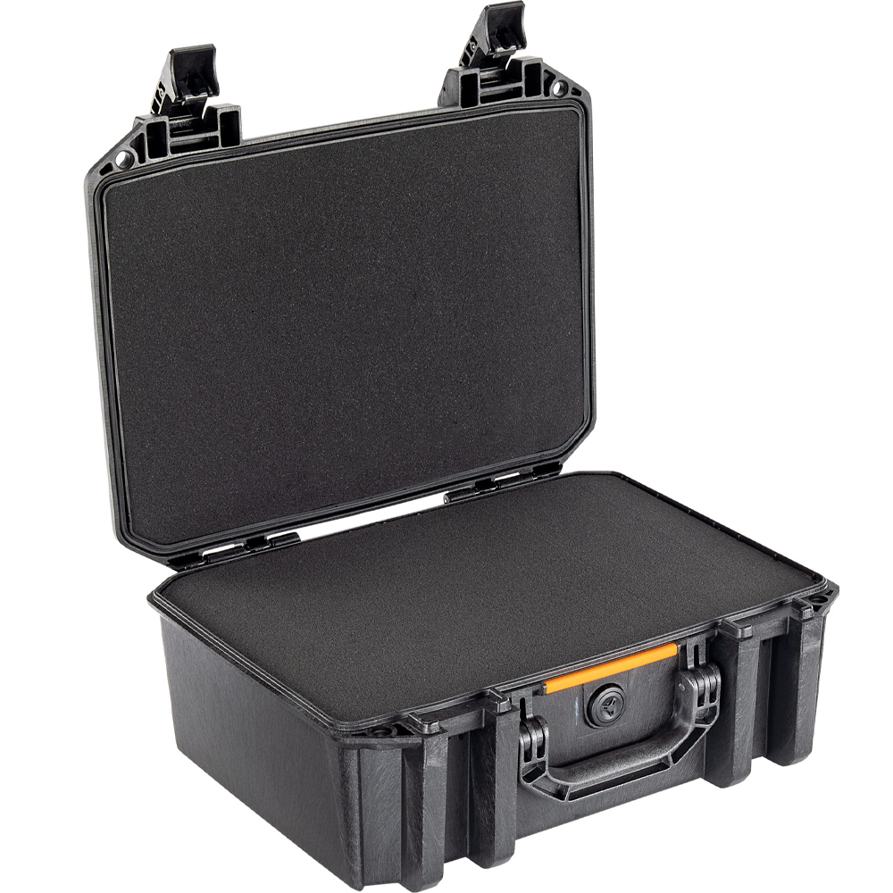 Store, protect and transfer your photography gear with the small Pelican V100 Vault Pistol Case. It is crushproof, dustproof, and weather-resistant.