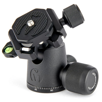 3‑Legged‑Thing AirHed Neo 2.0 Ball Head in matte black with Arca‑Swiss compatible clamp, ergonomic control knob, and integrated bubble level.