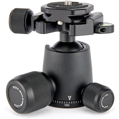 3‑Legged‑Thing AirHed Neo 2.0 Ball Head in matte black with Arca‑Swiss compatible clamp, ergonomic control knob, and integrated bubble level.