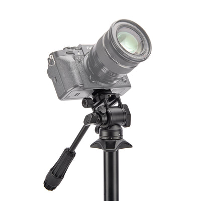 3 Legged Thing AirHed Trinity pan and tilt head, compact and versatile, ideal for video, panoramas, and birding.