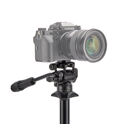 3 Legged Thing AirHed Trinity pan and tilt head, compact and versatile, ideal for video, panoramas, and birding.