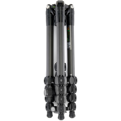 Black tripod on a white background
