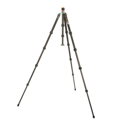 Black tripod on a white background