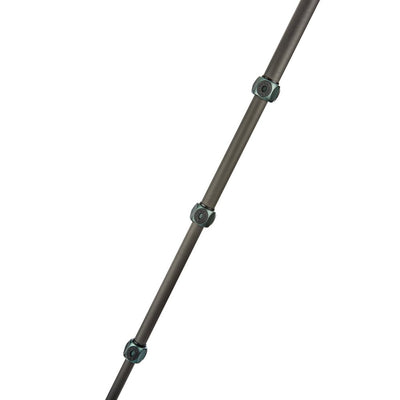 Collapsible metal rod on a white background