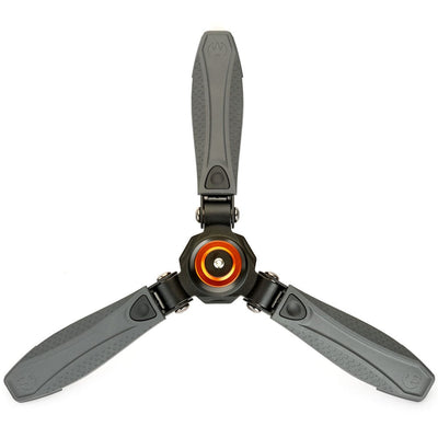 Three‑Legged‑Thing Docz2 monopod foot stabilizer in black, cushioned base with pivoting rubber grip for stable monopod support.