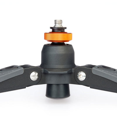 Three‑Legged‑Thing Docz2 monopod foot stabilizer in black, cushioned base with pivoting rubber grip for stable monopod support.