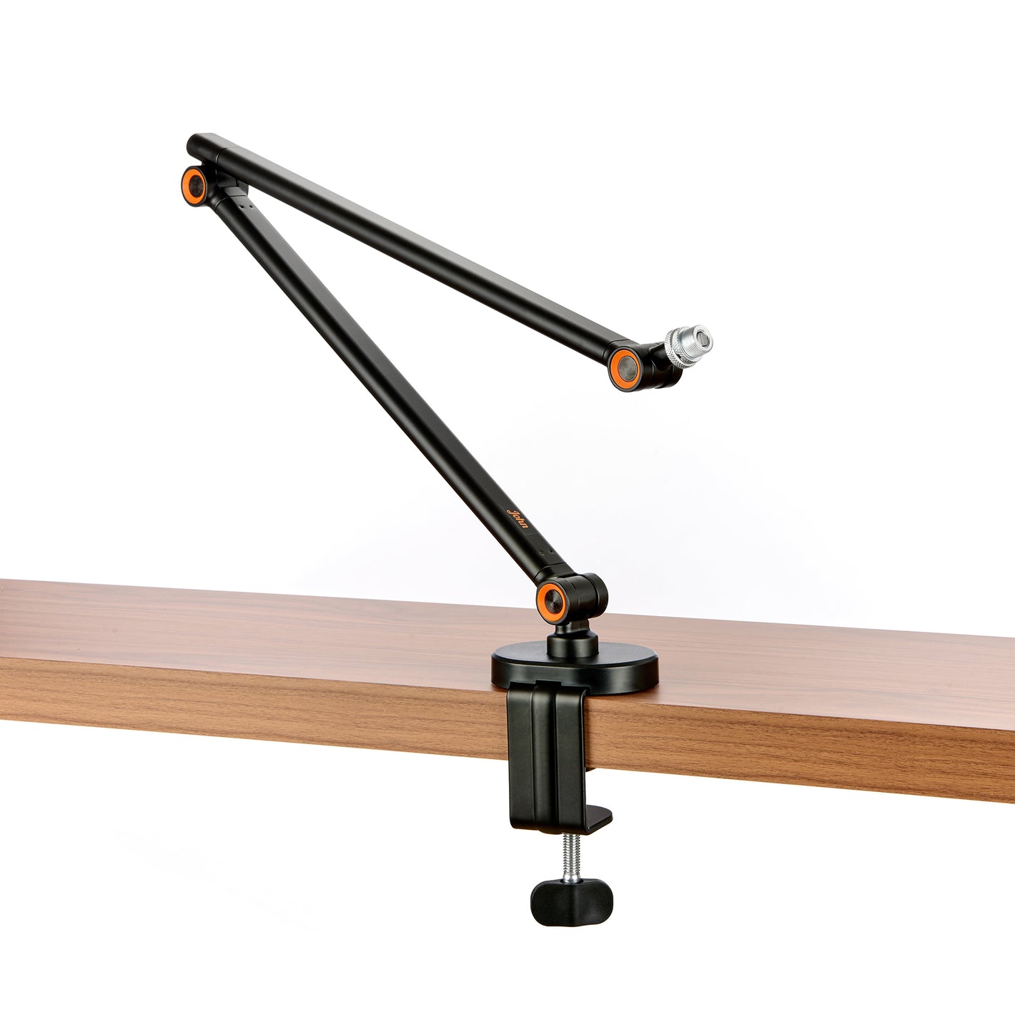 The John Microphone Arm offers compact versatility, 360˚ rotation, and sturdy support for microphones up to 1 kg, perfect for content creators.