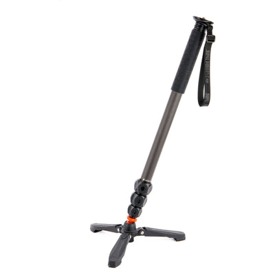 3 Legged Thing Lance Monopod Superkit (Black) with carbon fibre build, ball head, and accessories for stable photography and video.