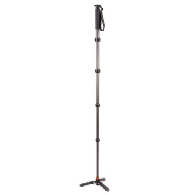 3 Legged Thing Alana Monopod with Docz Foot Stabiliser in Black – compact, strong and stable support for photographers and videographers.