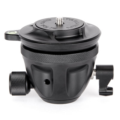 Level your horizon without having to adjust the tripod’s legs, increasing accuracy for photographers. Offers improved compatibility with heads and clamps.