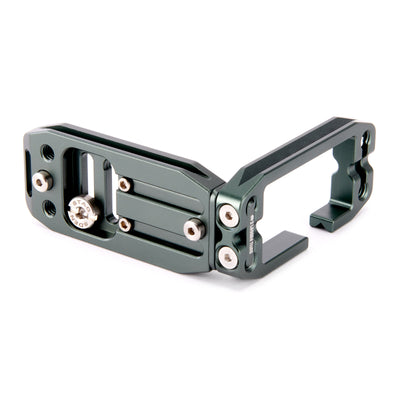 Metal camera accessory on a white background