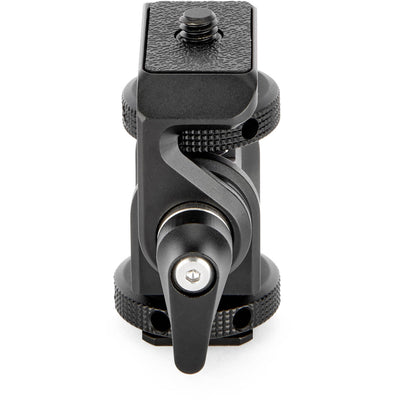 The Monty 1 Mighty Mini Cold Shoe provides a secure ultra-compact pan and tilt solution to position cameras monitors microphones and LED lights precisely.