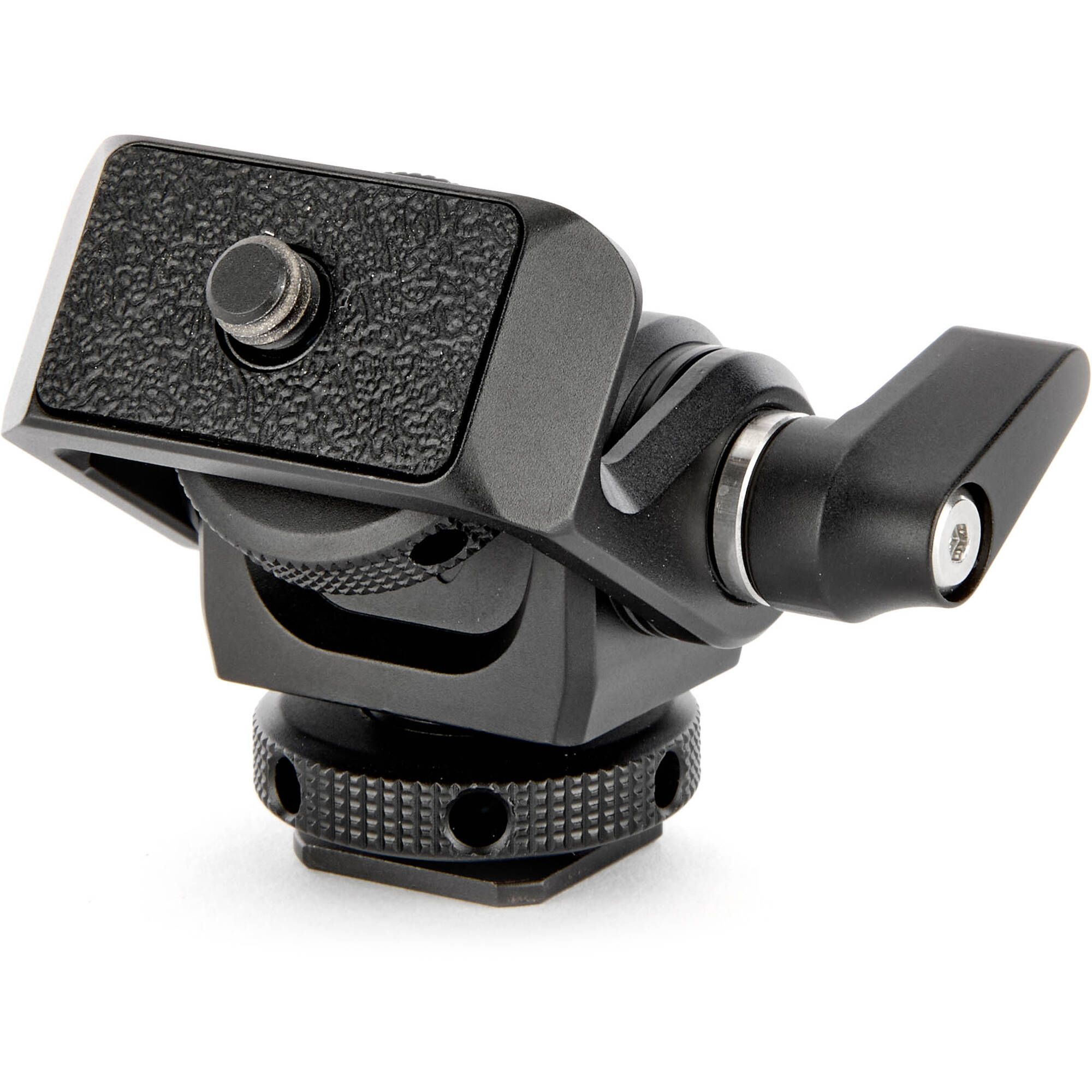 The Monty 1 Mighty Mini Cold Shoe provides a secure ultra-compact pan and tilt solution to position cameras monitors microphones and LED lights precisely.