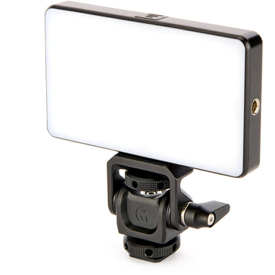The Monty 1 Mighty Mini Cold Shoe provides a secure ultra-compact pan and tilt solution to position cameras monitors microphones and LED lights precisely.