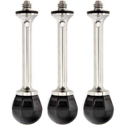 3 Legged Thing Pro Vanz Ball and Spike tripod feet for stable support on a variety of terrains.