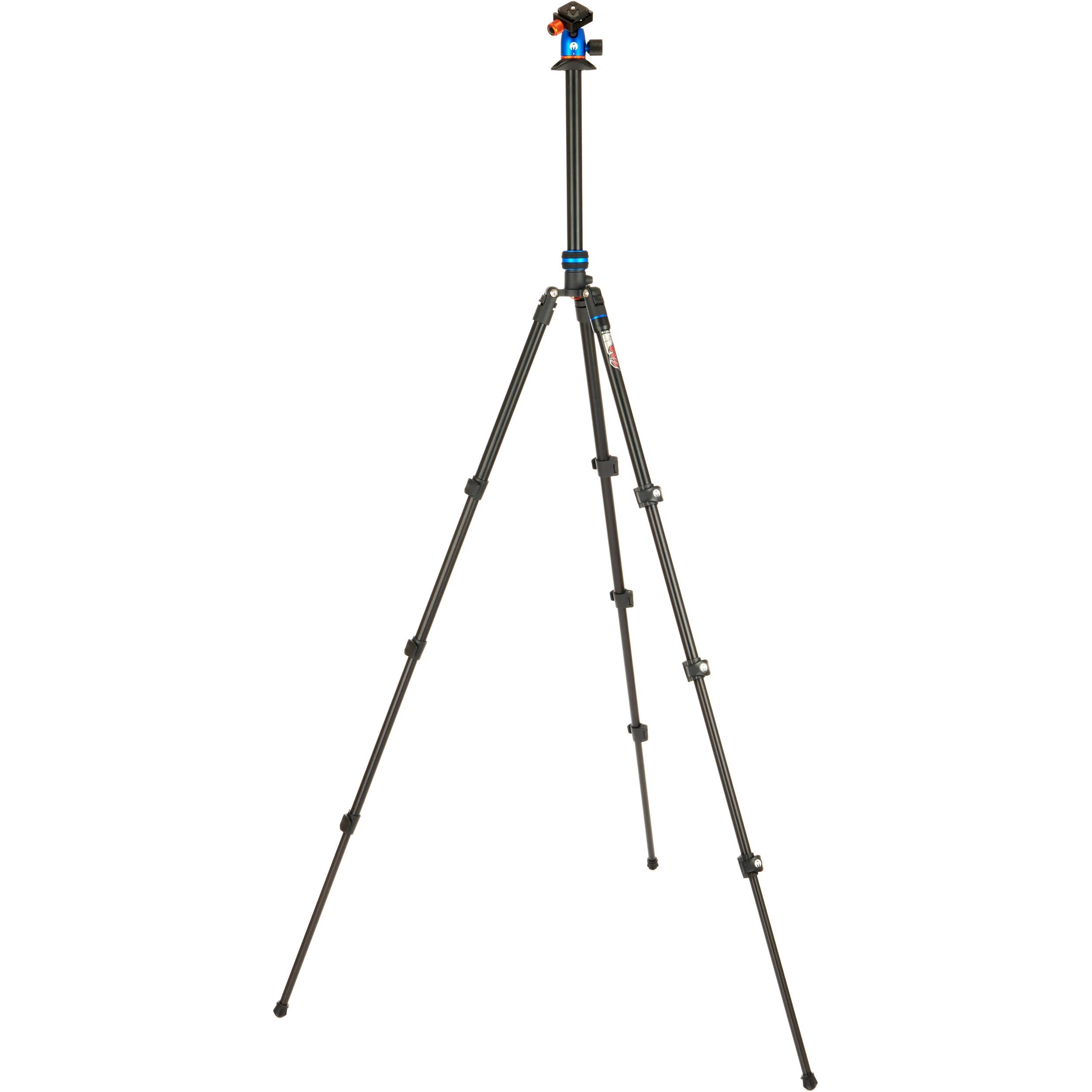 3 Legged Thing Punks Patti 2.0 Flip Lock Tripod in blue – magnesium alloy, 4-section legs with flip locks, AirHed Mini ball head, 10 kg load capacity, converts to monopod.