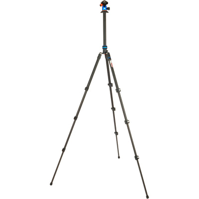 3 Legged Thing Punks Patti 2.0 Flip Lock Tripod in blue – magnesium alloy, 4-section legs with flip locks, AirHed Mini ball head, 10 kg load capacity, converts to monopod.