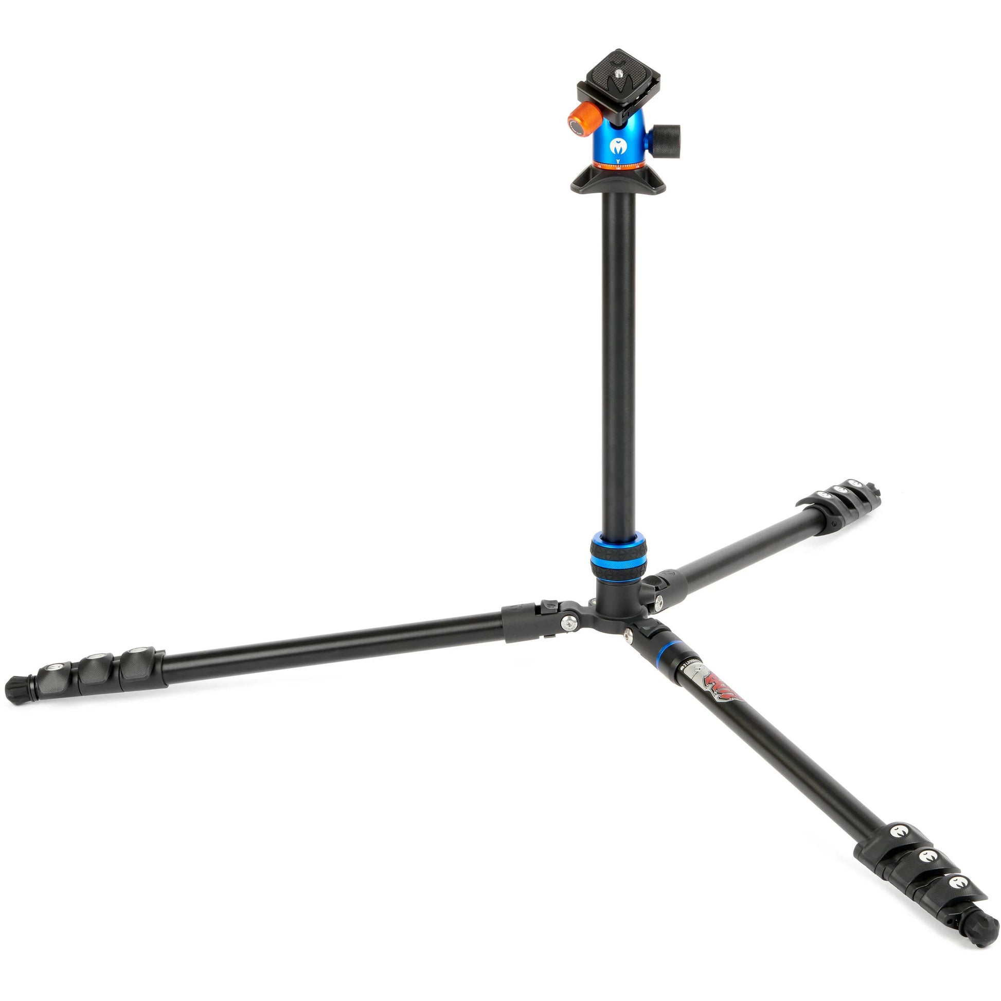 3 Legged Thing Punks Patti 2.0 Flip Lock Tripod in blue – magnesium alloy, 4-section legs with flip locks, AirHed Mini ball head, 10 kg load capacity, converts to monopod.