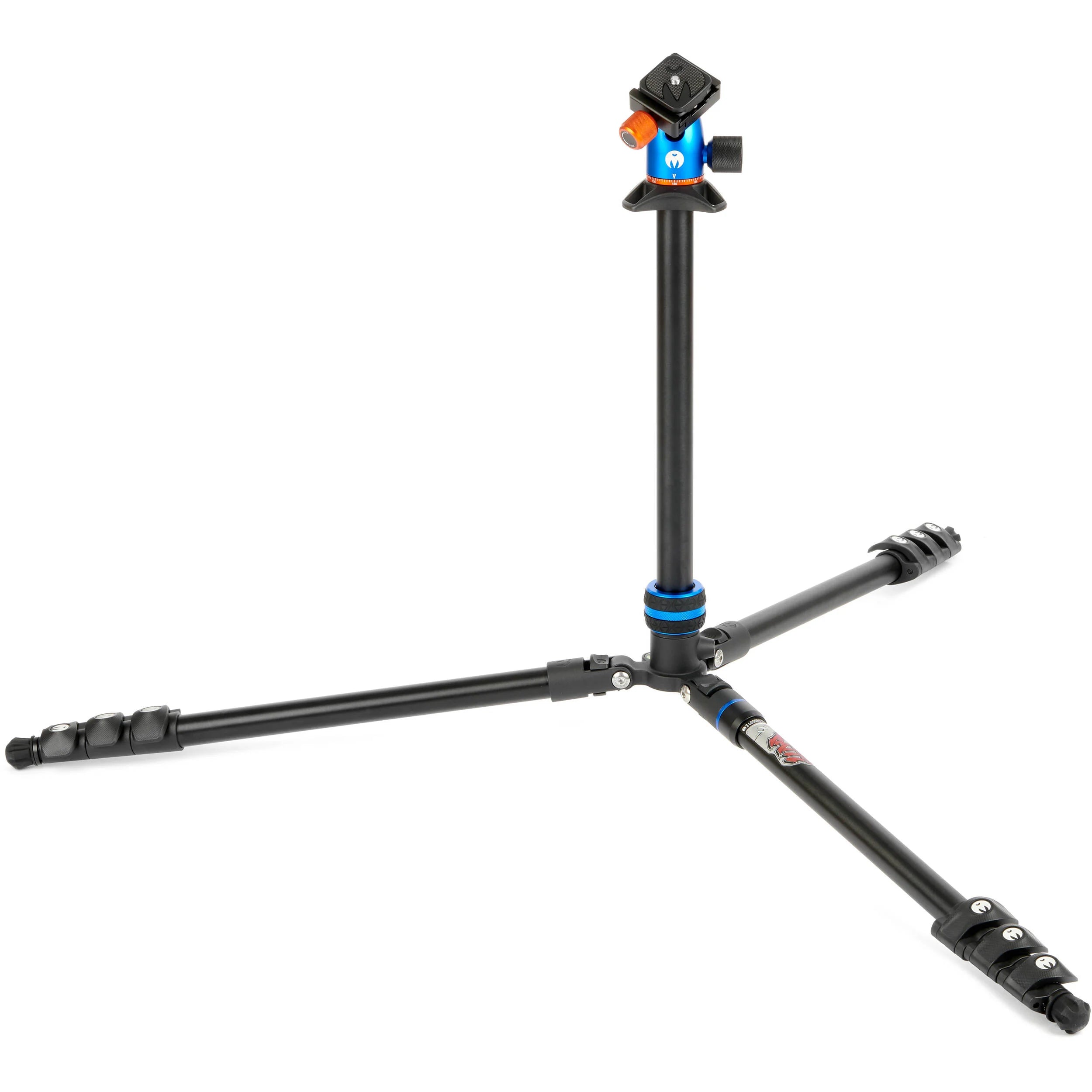 3 Legged Thing Punks Patti 2.0 Flip Lock Tripod in blue – magnesium alloy, 4-section legs with flip locks, AirHed Mini ball head, 10 kg load capacity, converts to monopod.