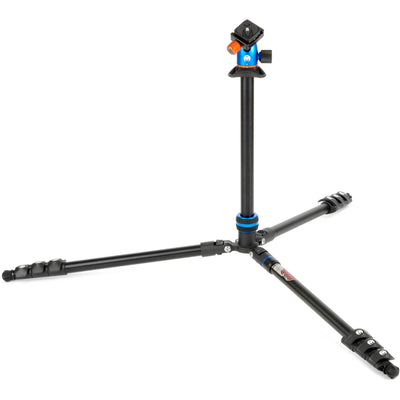 3 Legged Thing Punks Patti 2.0 Flip Lock Tripod in blue – magnesium alloy, 4-section legs with flip locks, AirHed Mini ball head, 10 kg load capacity, converts to monopod.
