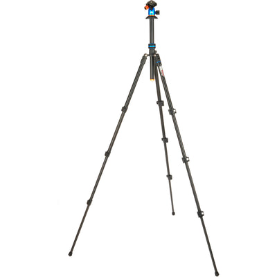3 Legged Thing Punks Patti 2.0 Flip Lock Tripod in blue – magnesium alloy, 4-section legs with flip locks, AirHed Mini ball head, 10 kg load capacity, converts to monopod.