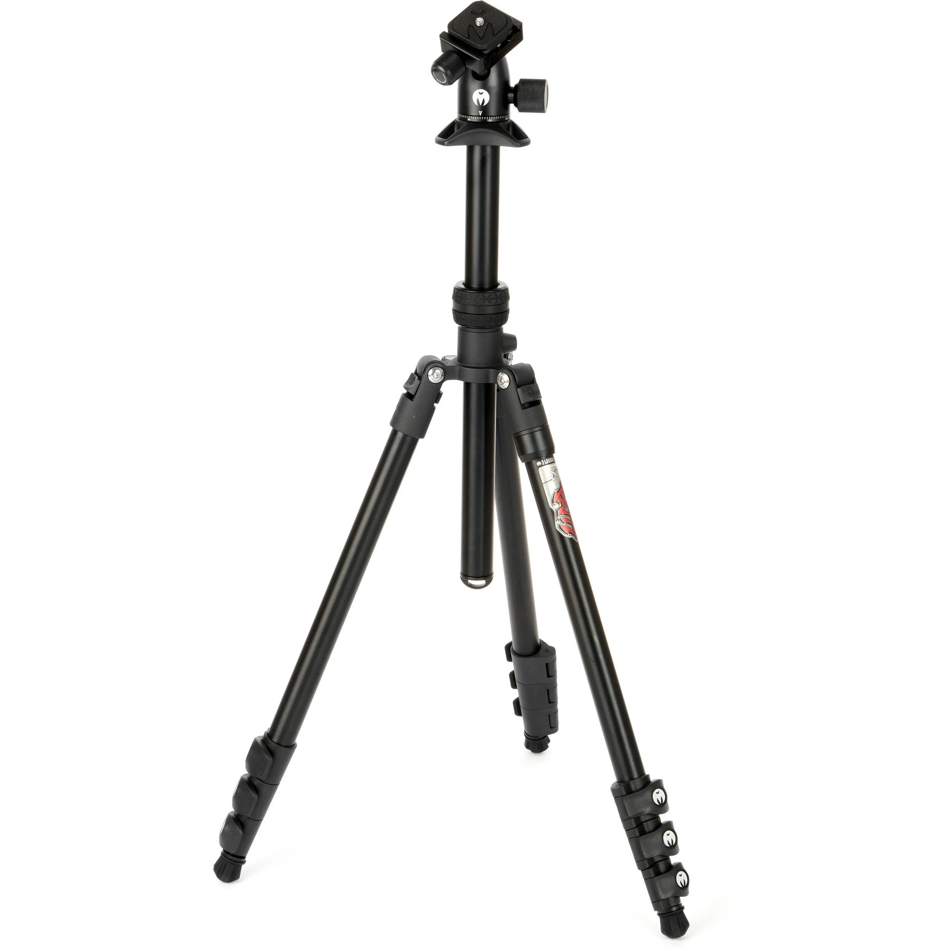 3 Legged Thing Punks Patti 2.0 Flip Lock Tripod in matte black – magnesium alloy, 4-section legs with flip locks, AirHed Mini ball head, 10 kg load capacity, reversible center column, converts to monopod.