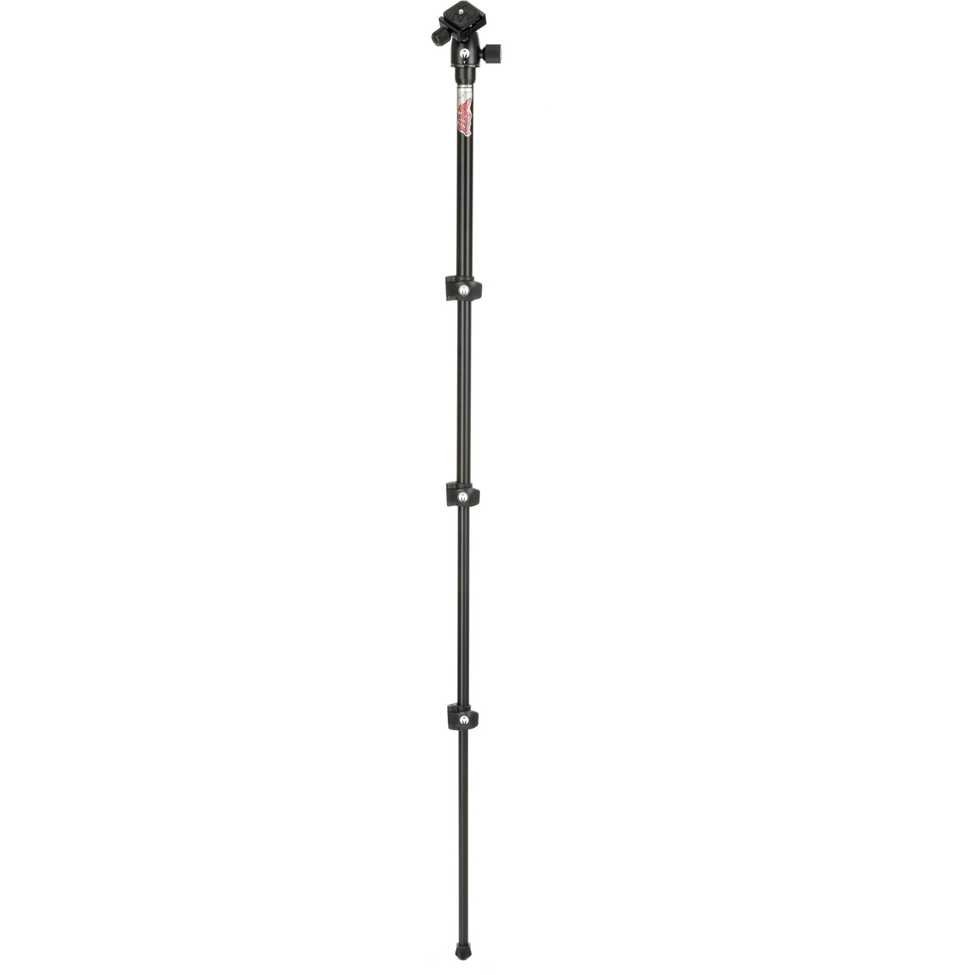 3 Legged Thing Punks Patti 2.0 Flip Lock Tripod in matte black – magnesium alloy, 4-section legs with flip locks, AirHed Mini ball head, 10 kg load capacity, reversible center column, converts to monopod.