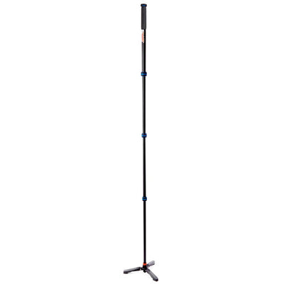 Telescopic monopod with a tripod foot on a white background
