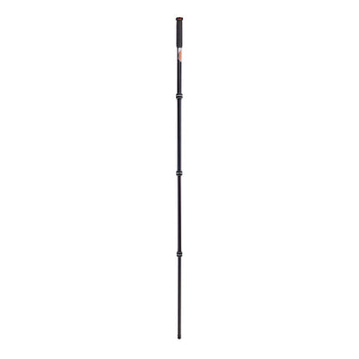 Fully extended telescopic monopod on a white background
