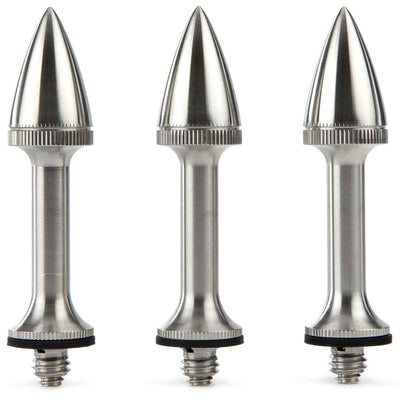 3 Legged Thing Stilettoz Elevated Tripod Feet, 3-pack, designed for enhanced grip and stability on uneven outdoor surfaces.