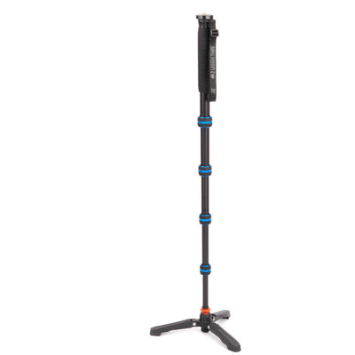 3 Legged Thing Taylor Monopod Superkit (Blue) with detachable stabiliser for professional photo and video setups.