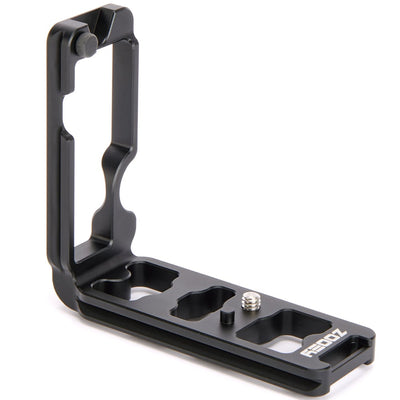 3 Legged Thing Zooey L-Bracket designed for Nikon Z8 mirrorless camera with Arca-Swiss compatibility.