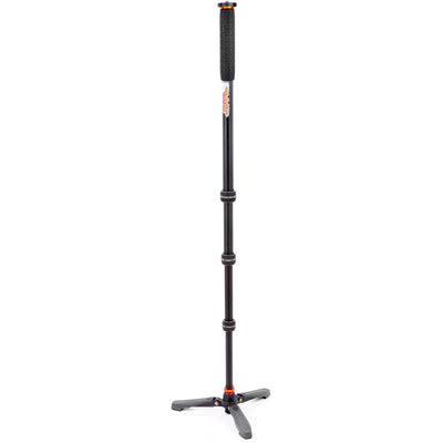3 Legged Thing Trent Monopod Superkit in grey with interchangeable tripod footwear for professional stability.